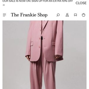 Oversized Women's BLAZER- Rose/Light Pink Color